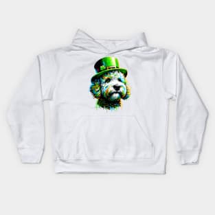 Pumi Embraces St. Patrick's Day Spirit in Graffiti Style Kids Hoodie